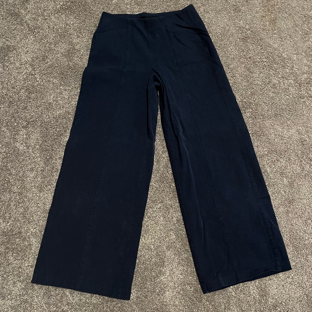 Old Navy DarkBlue, High Rise, Wide-Leg Trousers - Small
